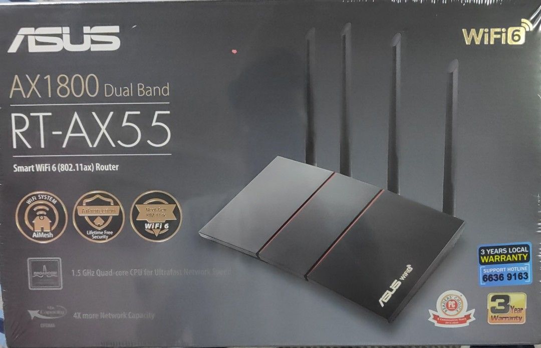 Asus RT-AX55 router, Computers & Tech, Parts & Accessories, Networking ...