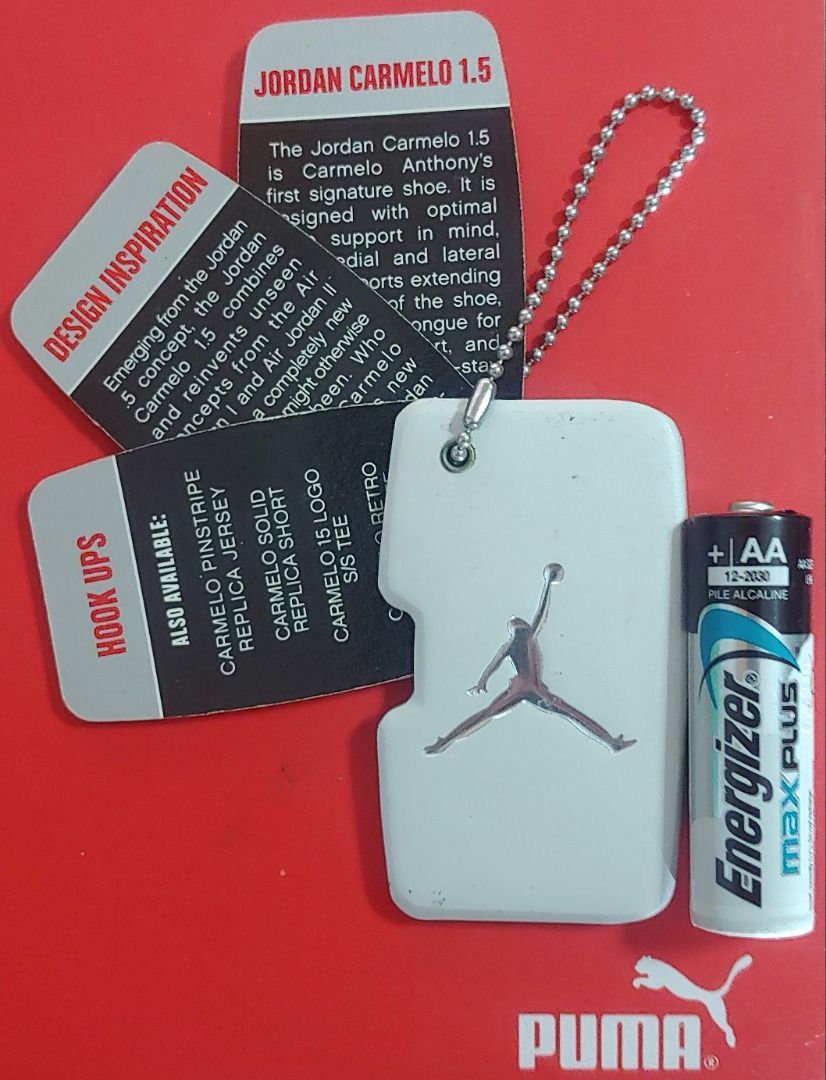 Authentic 2005 Jordan Team Carmelo 1.5 Jumpman Shoe Tag (Rare), Hobbies ...