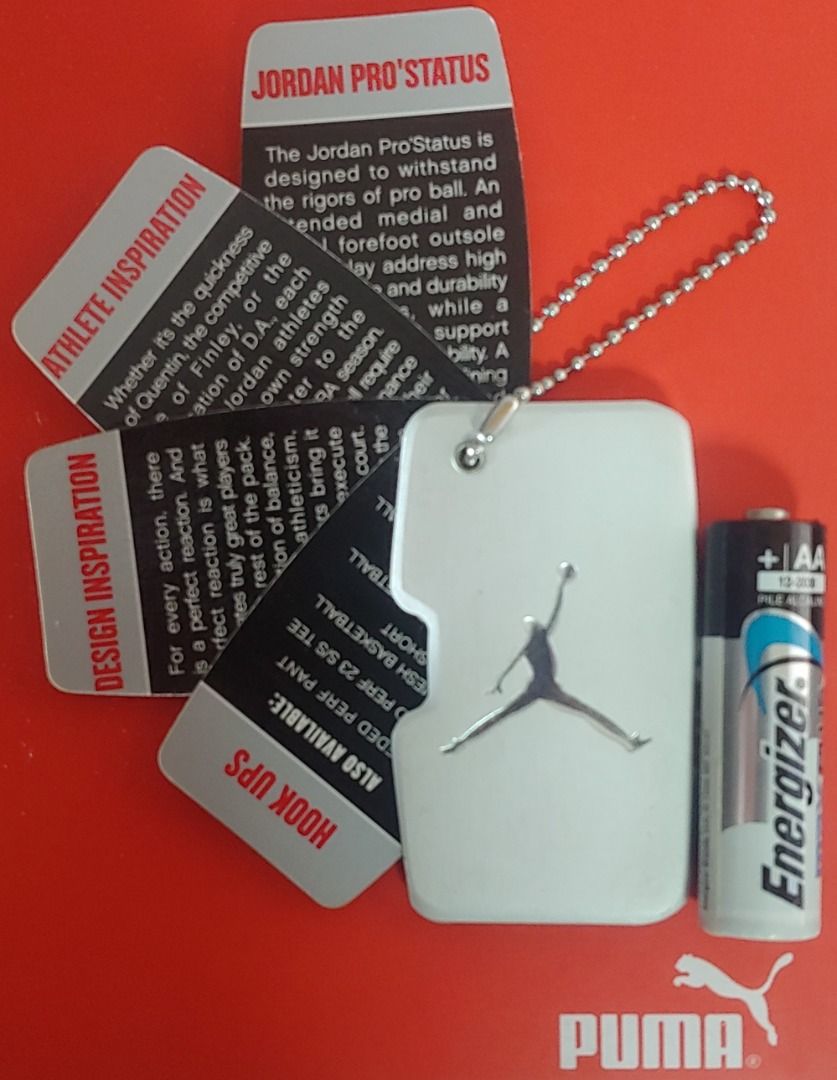 Authentic 2005 Jordan Team Pro Status Jumpman Shoe Tag (Rare), Hobbies ...