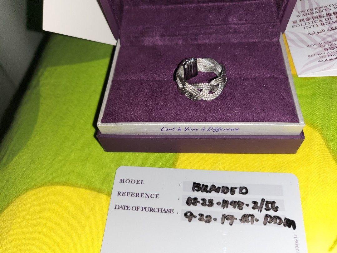 Authentic Charriol braided ring