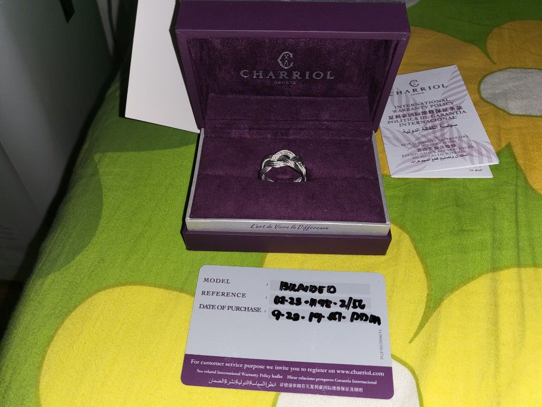 Authentic Charriol braided ring