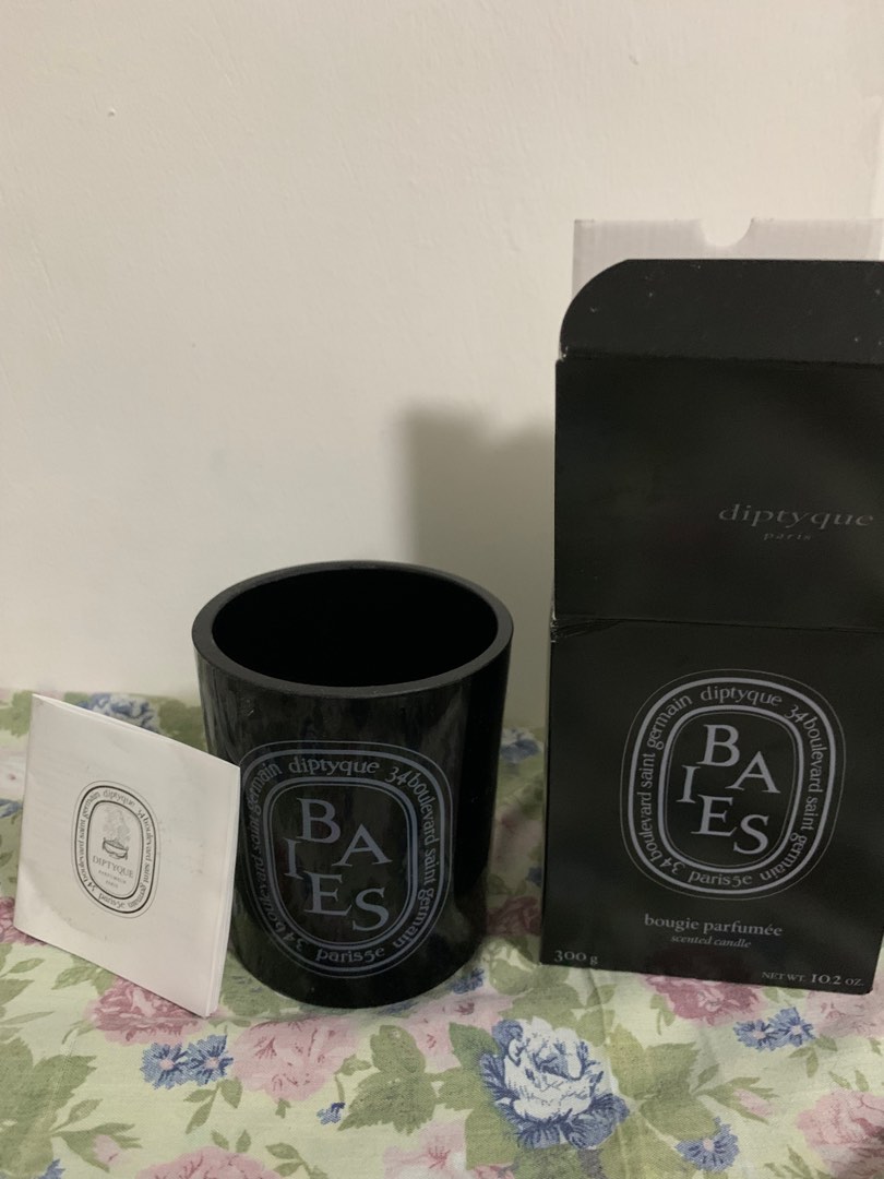 Authentic empty Diptyque Baeis candle 300 g, Furniture & Home Living