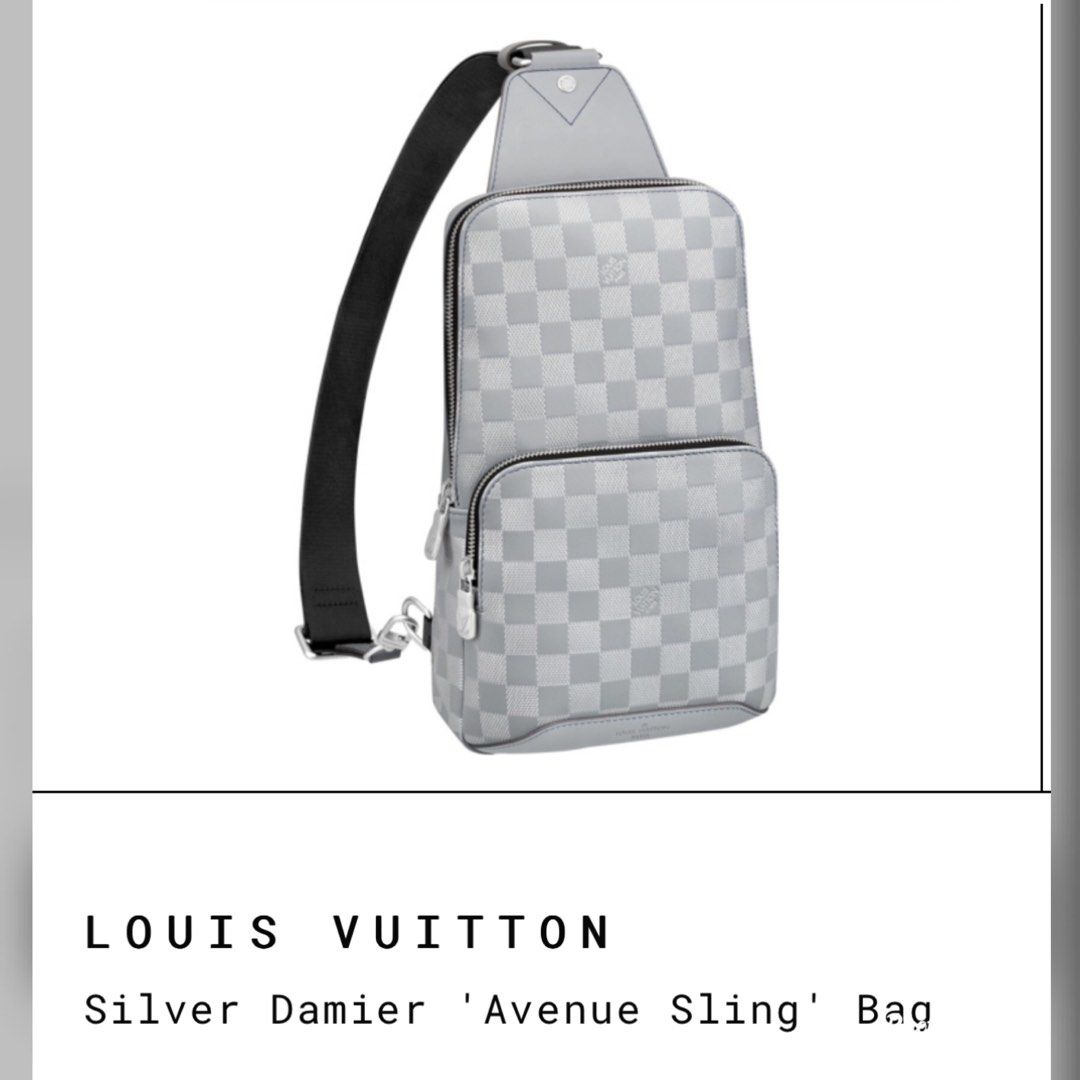 Authentic LOUIS VUITTON Damier Infini Avenue SLING Bag N40099 Shoulder bag  #