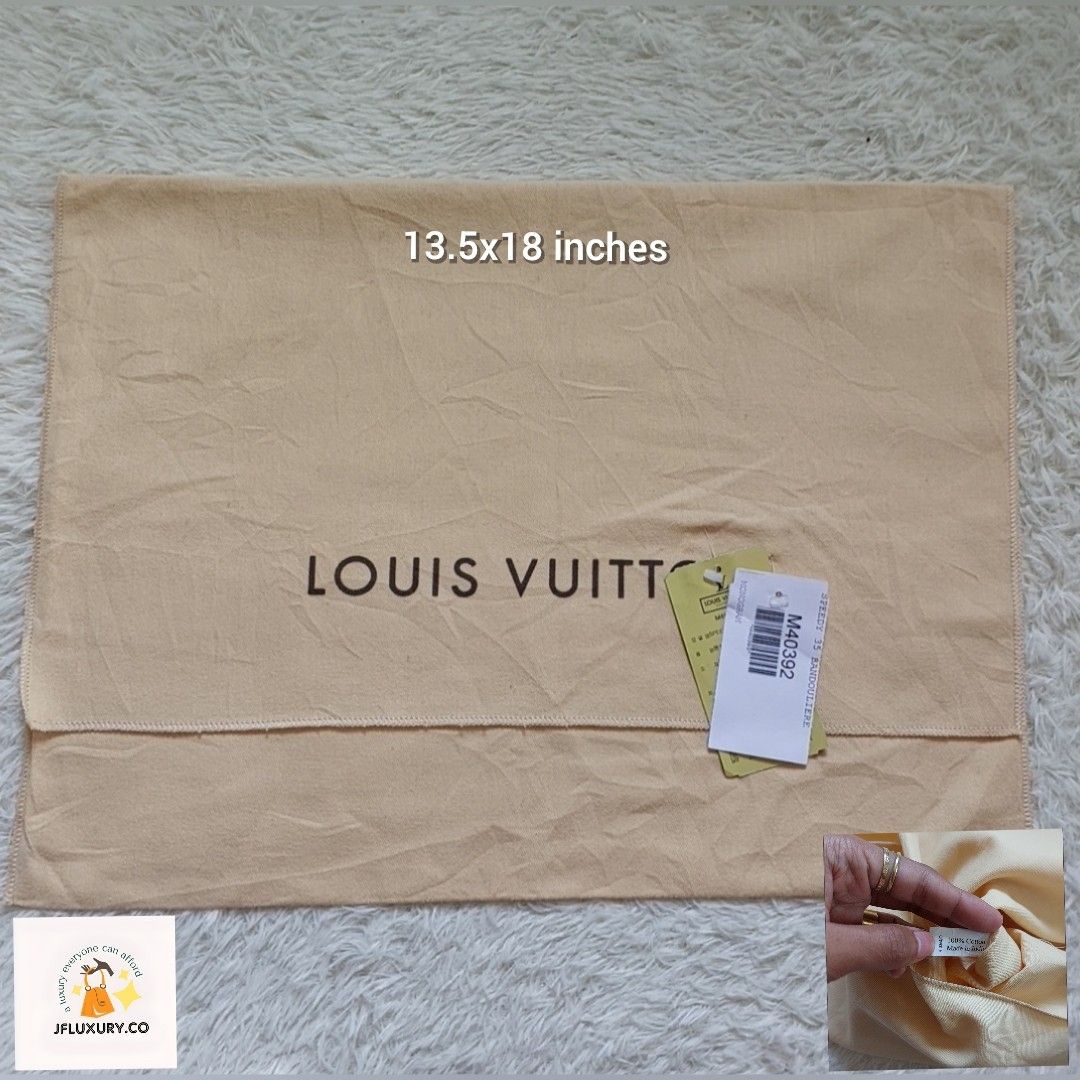 Authentic Louis Vuitton dust bag 13.5x18 inches, Luxury, Bags