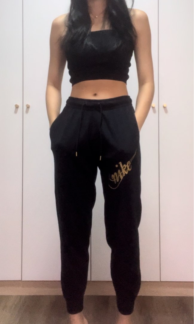 double nike tick joggers