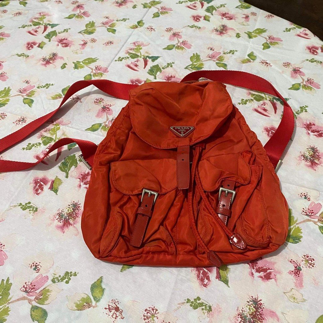 Authentic Prada Backpack (Category: Luxury Bags & Wallets) located in Rizal. Submitted by SummerPeaCloset (Listing ID 1201424085, Image 1). Description: Authentic Prada Tesutto Bag Backpack Bag only Selling low for Php 10,500 from AED 14,500 𝐷𝑖𝑠𝑐𝑙𝑎𝑖𝑚𝑒𝑟: SummerPea Closet is not associated or affiliated with any of the brands featured. All trademarks and copyrights are reserved to the original brand holders..