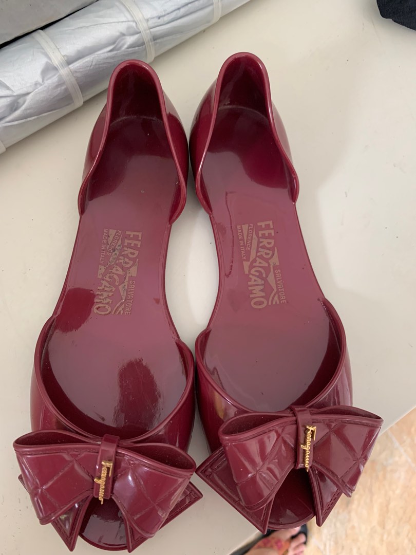 Authentic salvatore ferragamo jelly shoes Women s Fashion