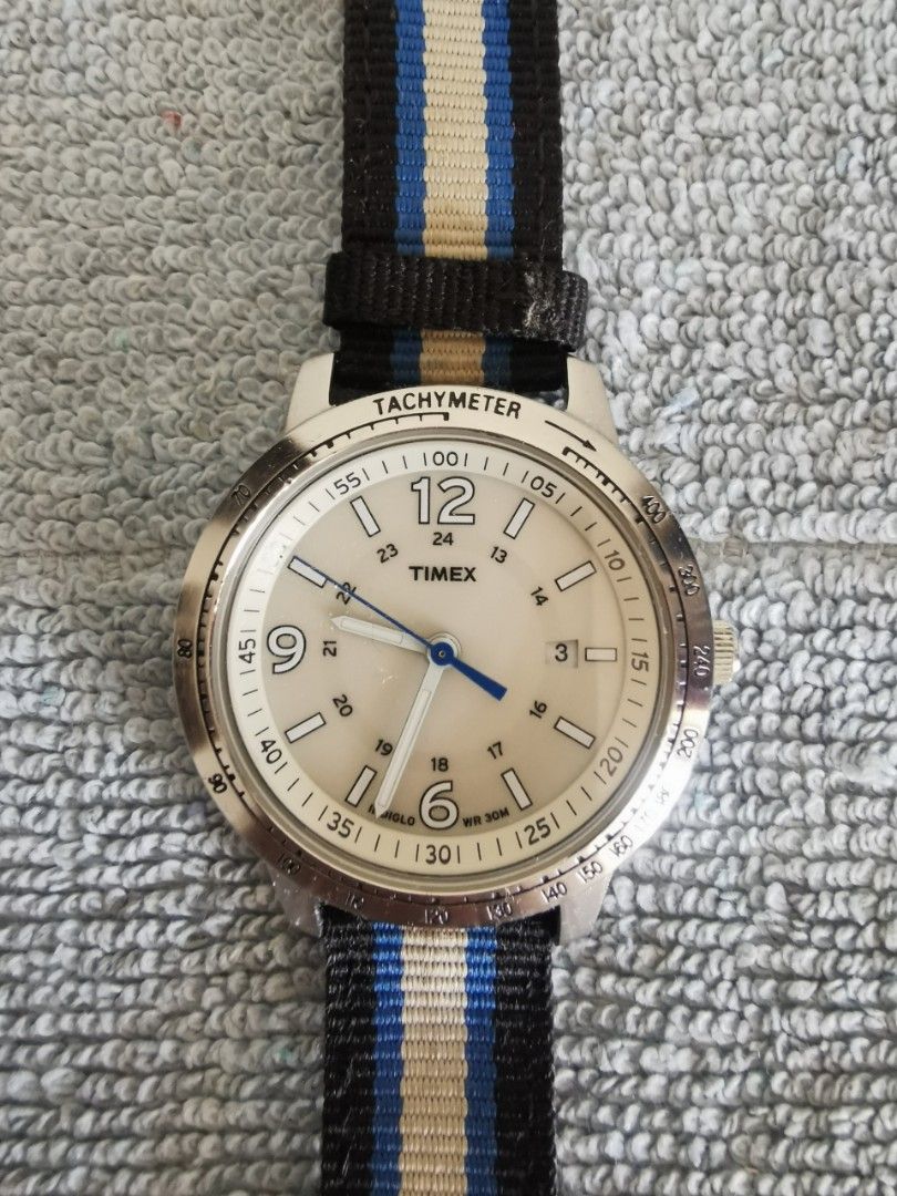 Timex tachymeter indiglo on sale