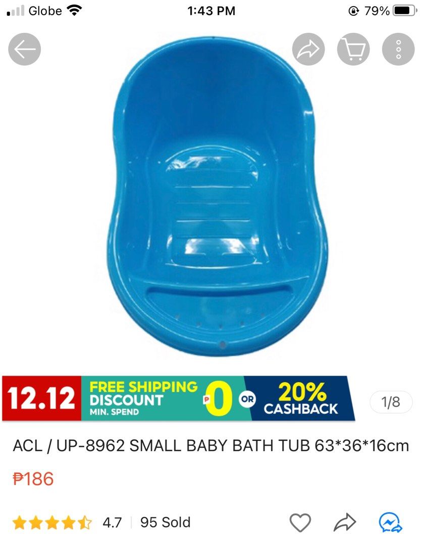 Baby Bath Tub, Babies & Kids, Bathing & Changing, Bathtub & Bath