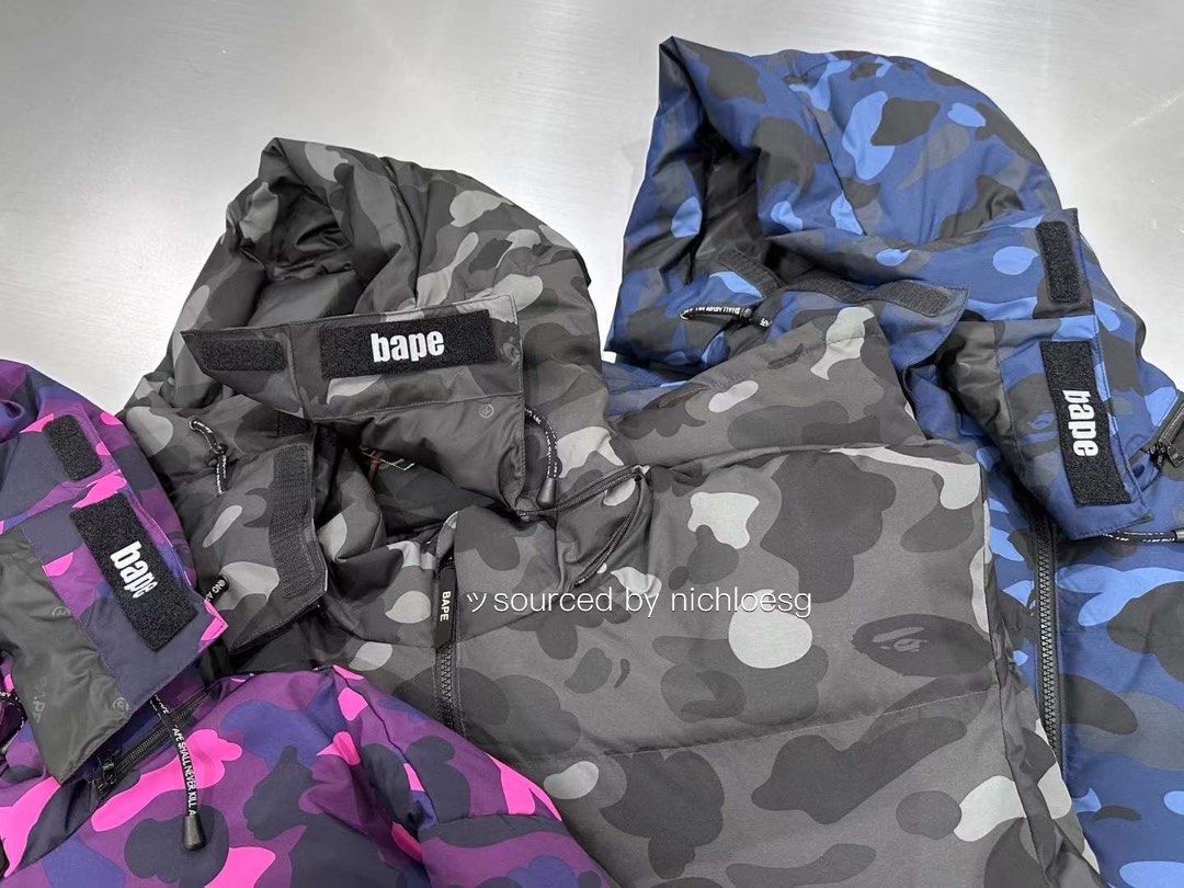 BAPE COLOR CAMO RELAXED FIT DOWN JACKET