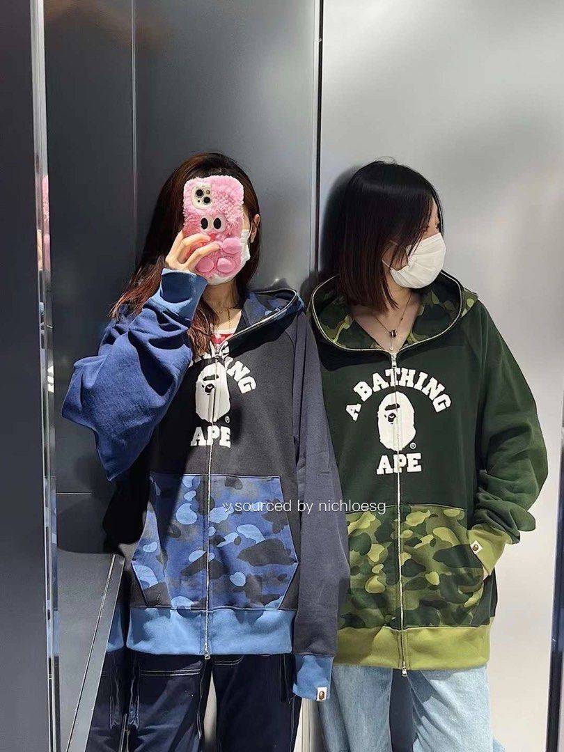 BAPE COLOR CAMO RELAXED FIT FULL ZIP HOODIE