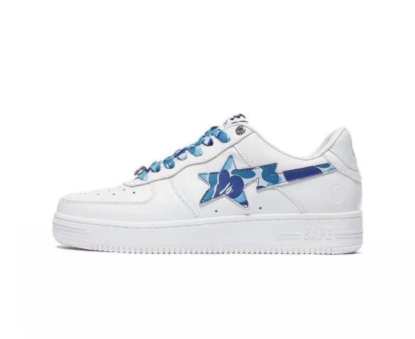 Bape sta 藍色迷彩鞋24cm