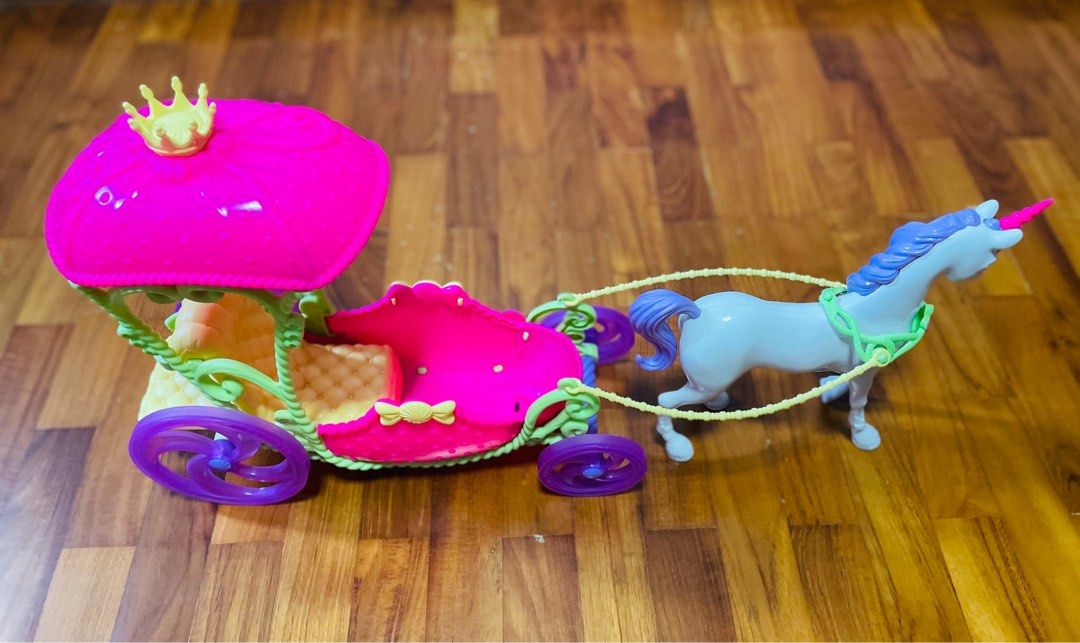 Barbie unicorn top carriage