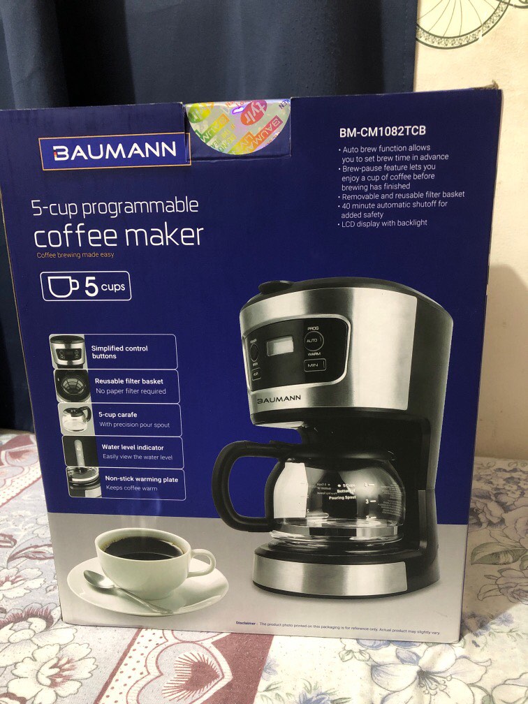 Baumann Programmable Coffee Maker, TV & Home Appliances, Kitchen