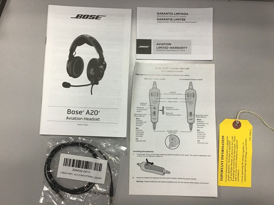 Bose A Aviation Headset, Audio, Headphones & Headsets on Carousell