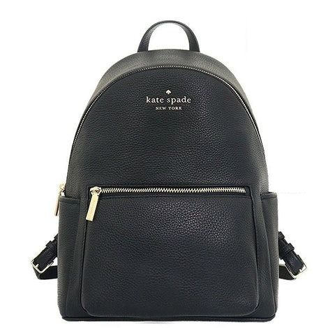 BRAND NEW AUTHENTIC INSTOCK KATE SPADE LEILA DOME BACKPACK BAG K8155 PEBBLE  LEATHER BLACK, Luxury, Bags & Wallets on Carousell