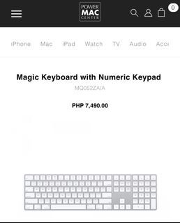 Brand new Macbook mac magic keyboard with numeric pad