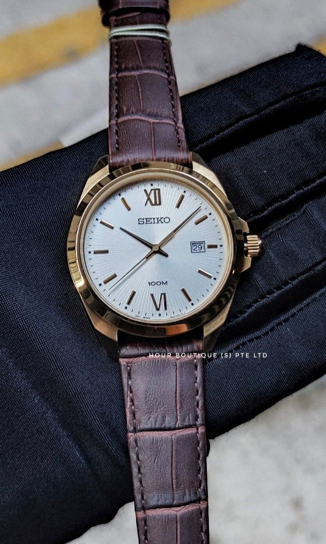 Brand New Seiko PVD Gold Case Quartz Men's Dress Watch SUR284P1, Men's  Fashion, Watches & Accessories, Watches on Carousell