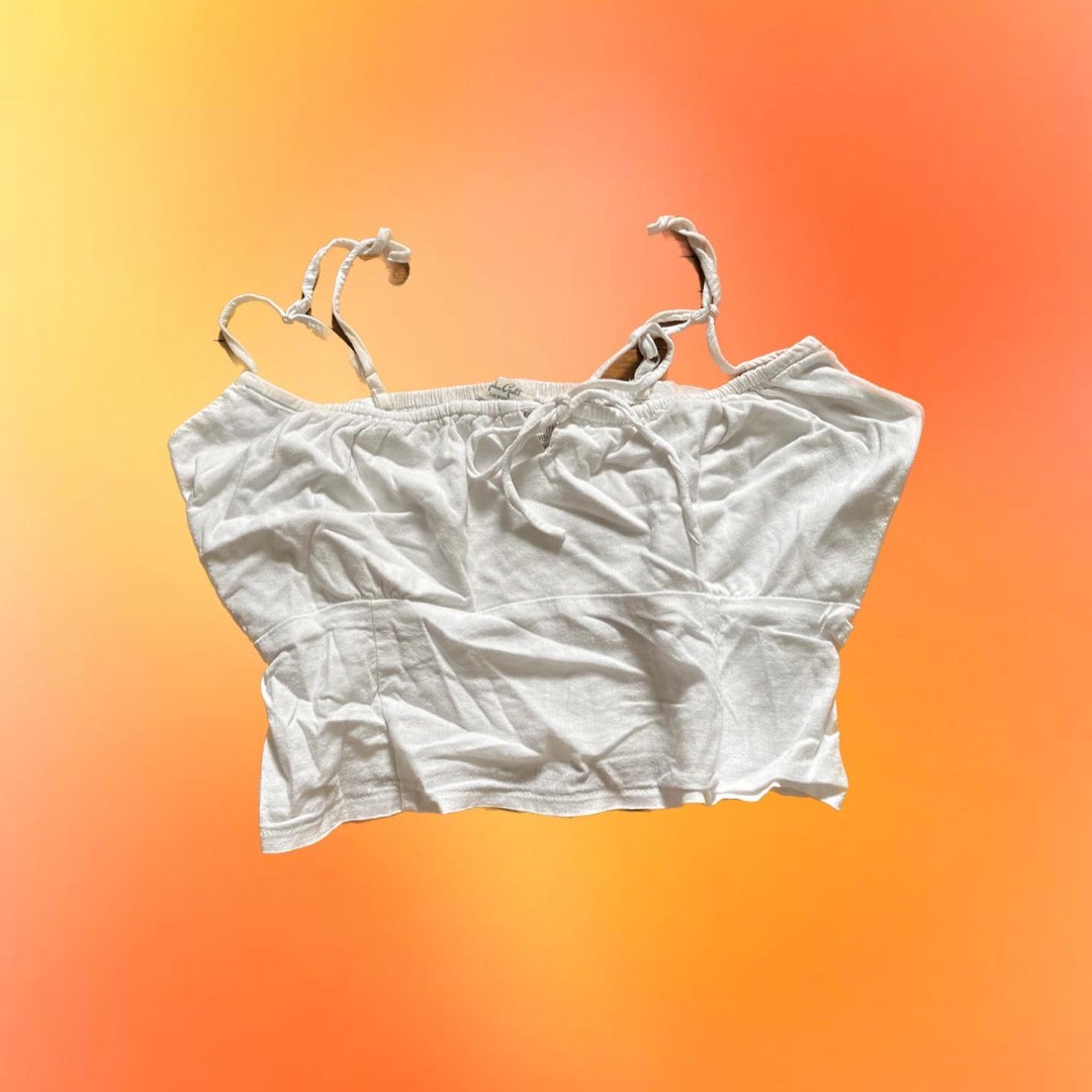 Brandy melville white jennifer top, Women's Fashion, Tops, Blouses on