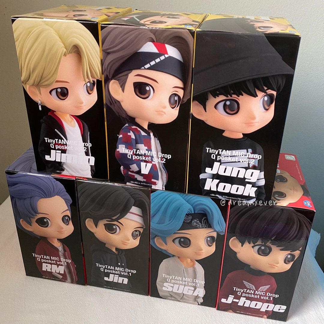[Full Set] BTS TinyTAN Mic Drop Figure Q Posket, Hobbies & Toys