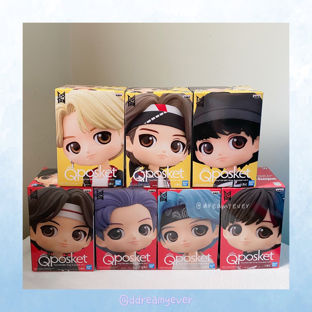 [Full Set] BTS TinyTAN Mic Drop Figure Q Posket, Hobbies & Toys