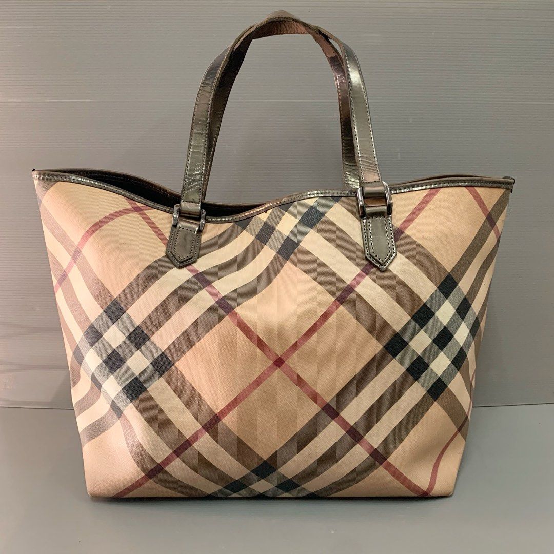 Authentic Burberry Tote Bag, Luxury, Bags & Wallets on Carousell