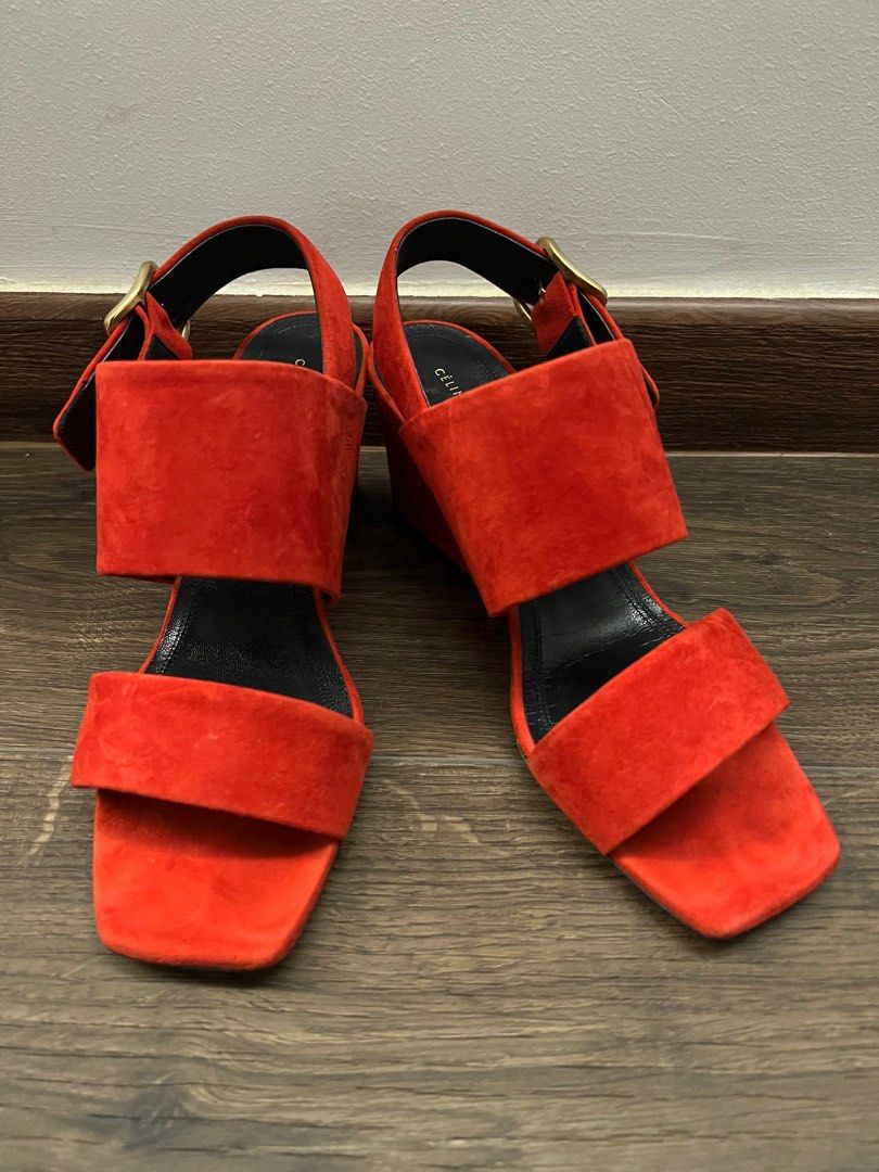 Celine hotsell red sandals