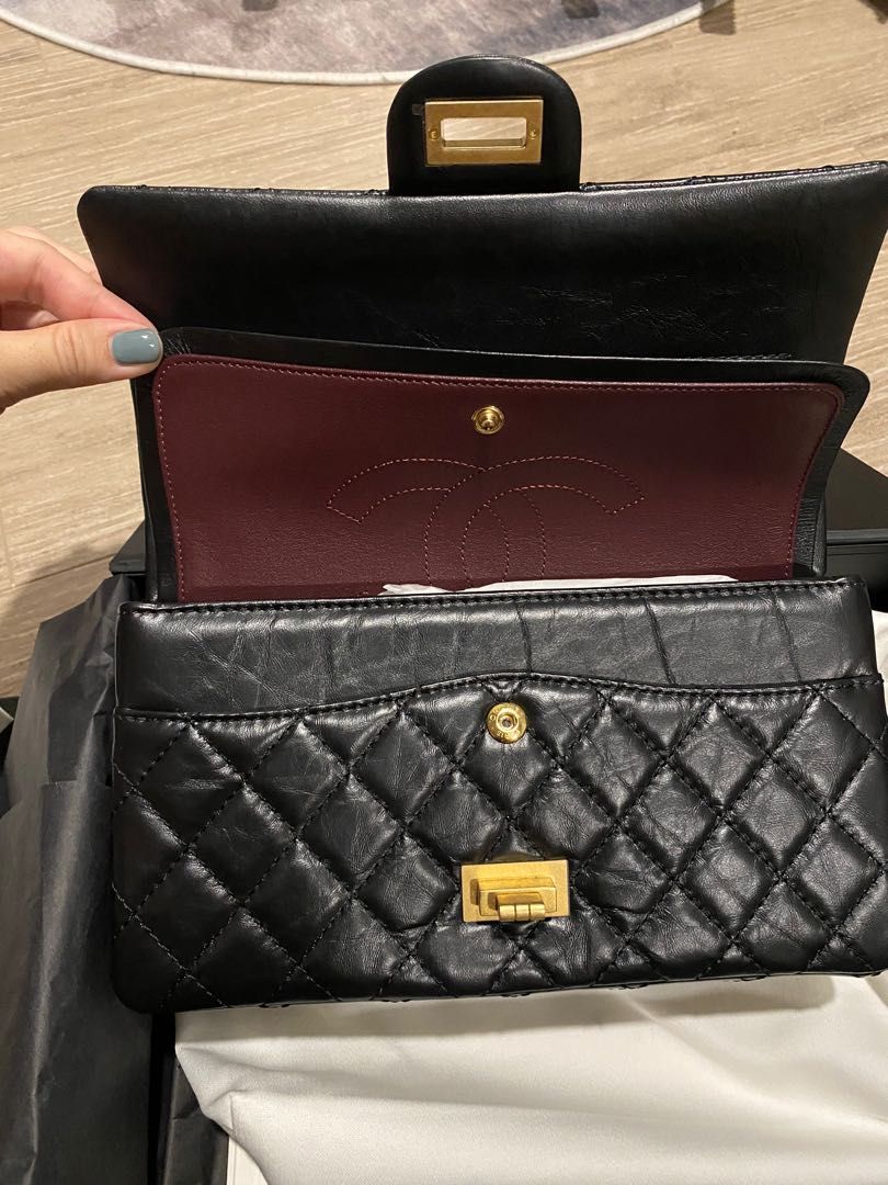 Chanel 2.55 cheap inside