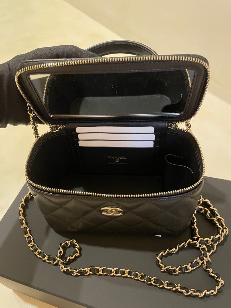 Chanel small classic on sale box with chain 2020