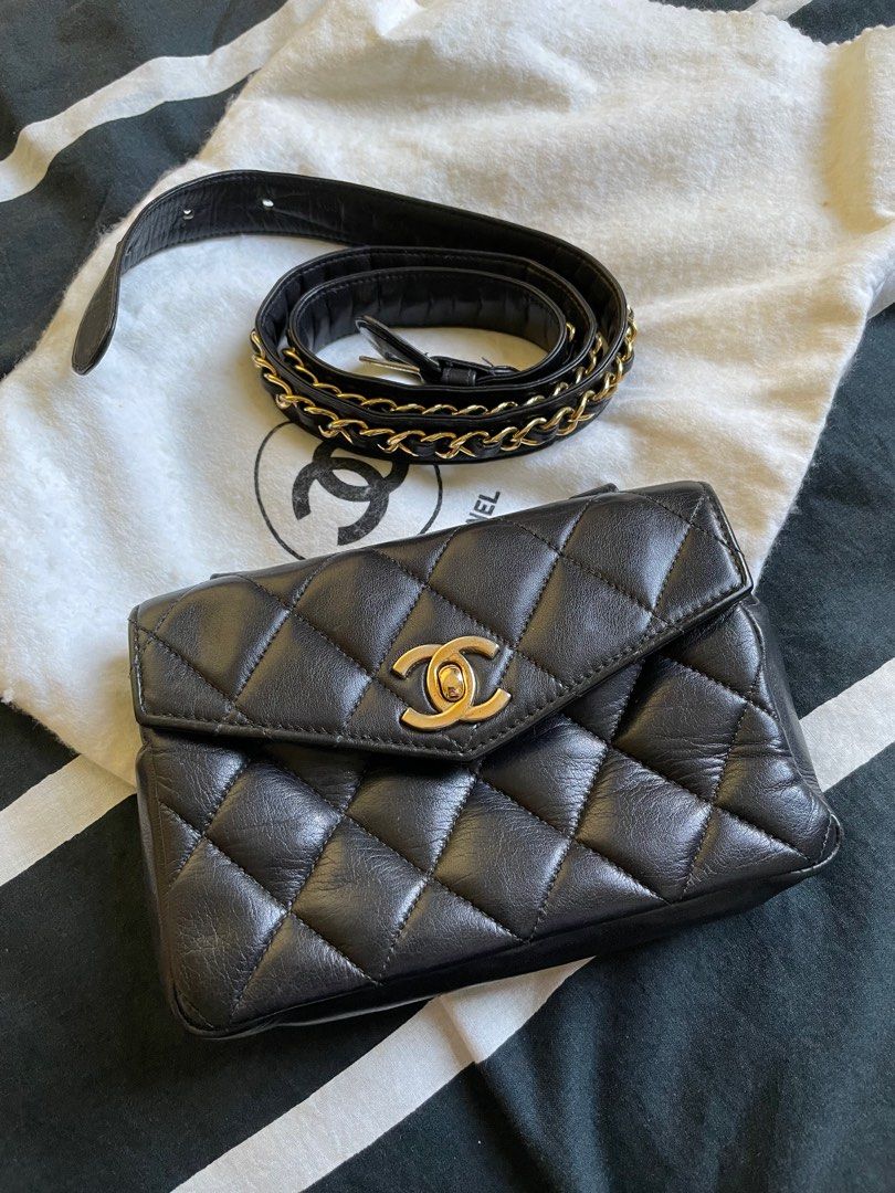 Chanel vintage belt bag, Luxury, Bags & Wallets on Carousell