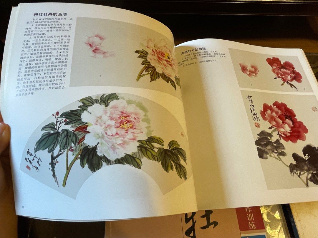 Chinese Painting Peony 牡丹花画册, Hobbies & Toys, Books & Magazines ...