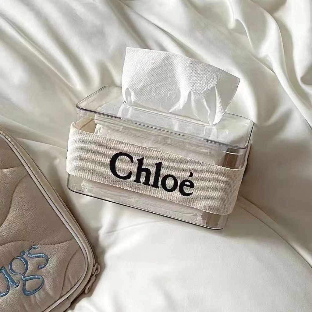 Chloe Label Transparent Tissue Box, Furniture & Home Living, Home Decor ...