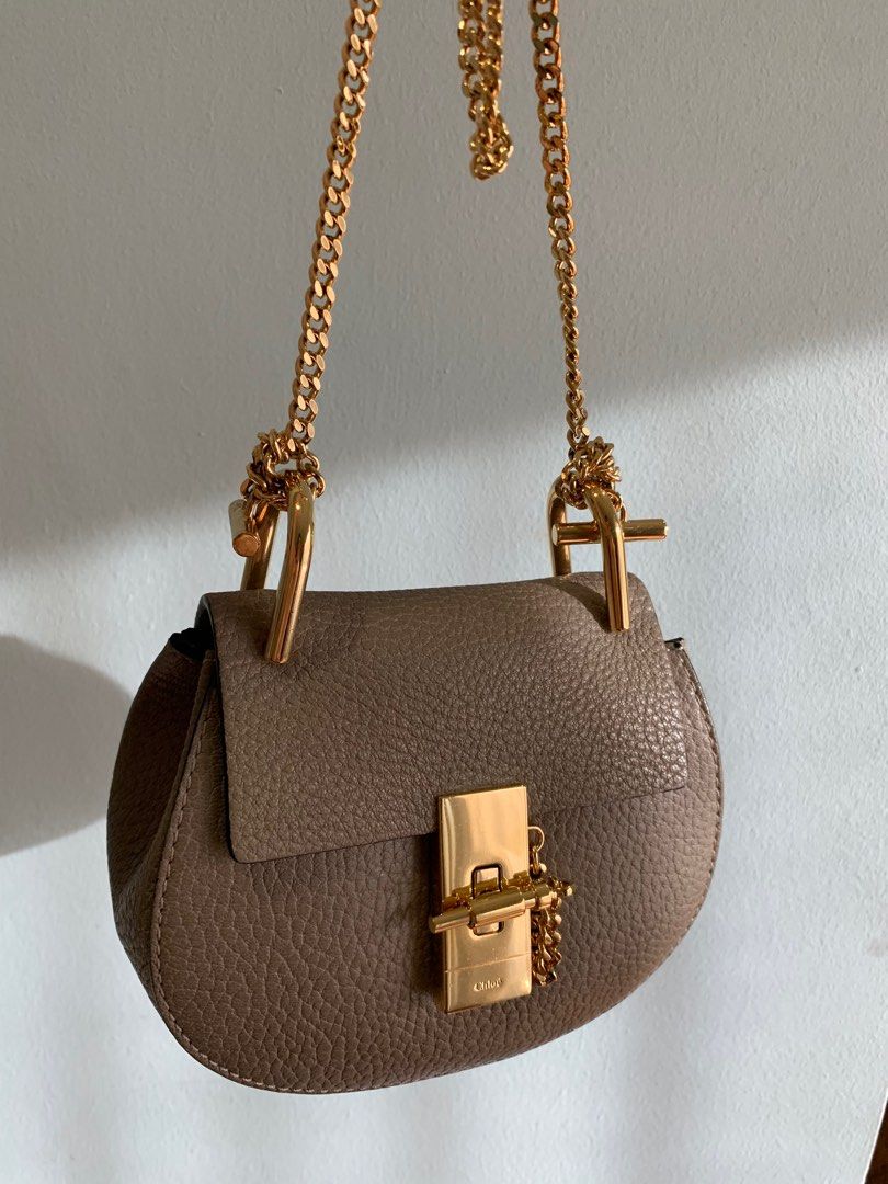 Chloe drew bag motty grey hot sale