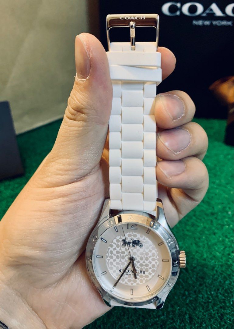 COACH Maddy Watch White Men s Fashion Watches Accessories