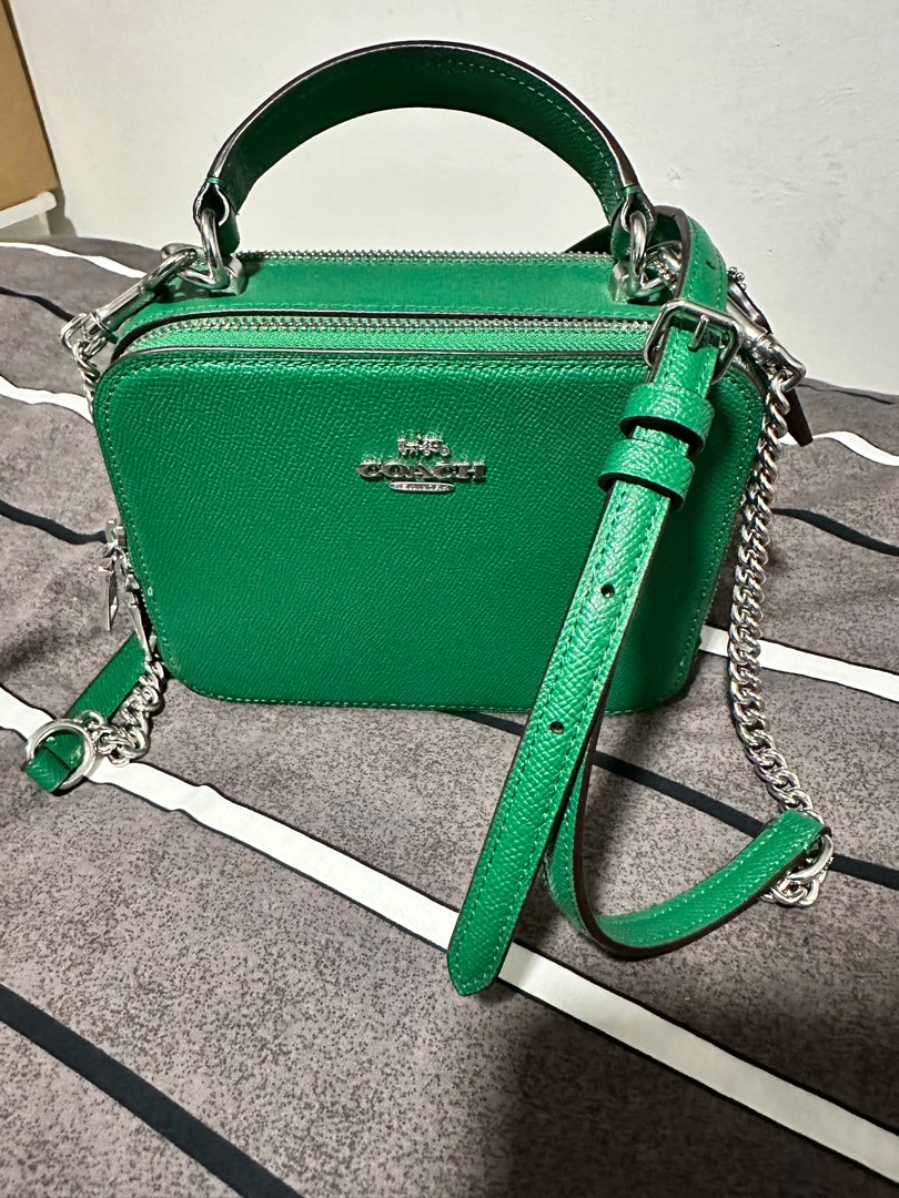green coach bag