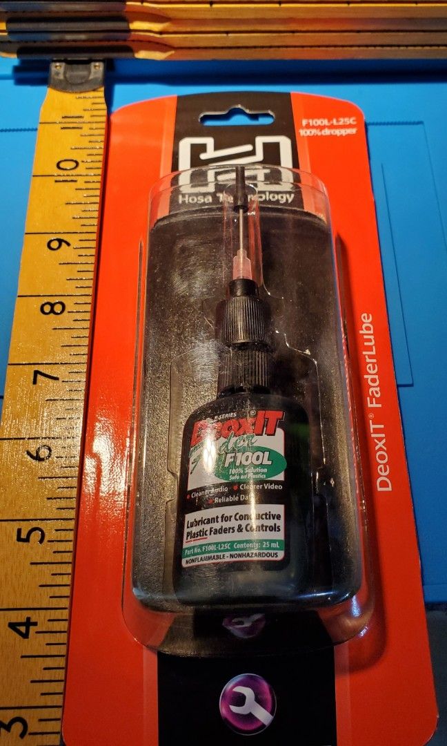 Safe on plastic 100 solution DeOxit FaderLub Fader Lubricant for POTS