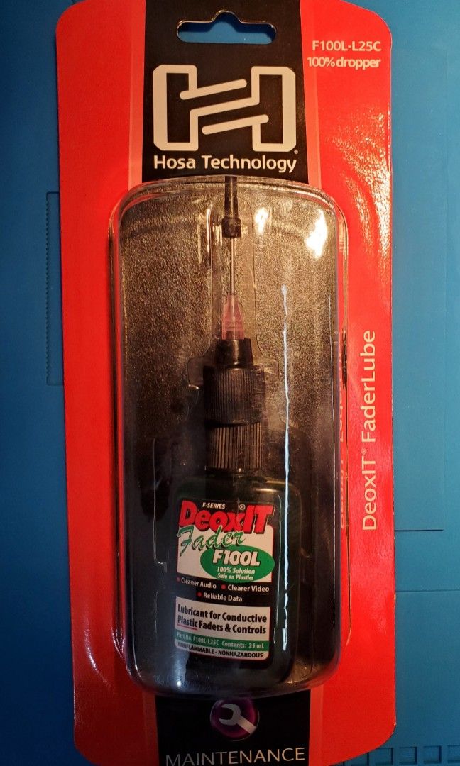 Safe on plastic 100 solution DeOxit FaderLub Fader Lubricant for POTS