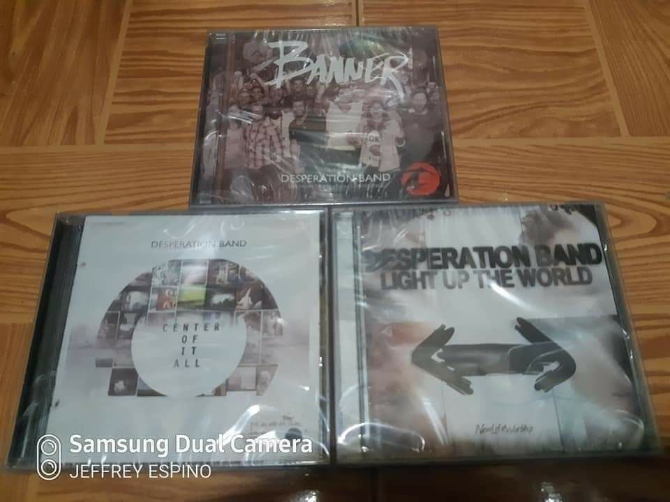 Desperation Band CD's (Category: CDs & DVDs) located in Quezon City. Submitted by jeffreyespino (Listing ID 1201243059, Image 1). Description: All original CD Price: Php350-Php450 each We accept cash, GCash 09152688298, Maya 09989968742, BPI, BDO, LBC, Cebuana Lhuiler, MLhuiler and Palawan Express payments. For faster transaction sms us thru 09989968742 Deliver / pick up thru Grab, Lalamove, Borzo, Toktok etc. Shipping via JRS Express or LBC (del
