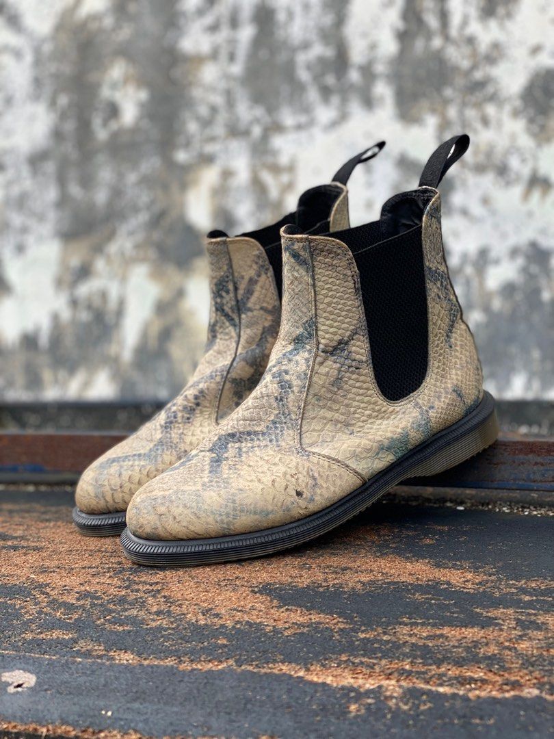 Dr martens flora hotsell snakeskin