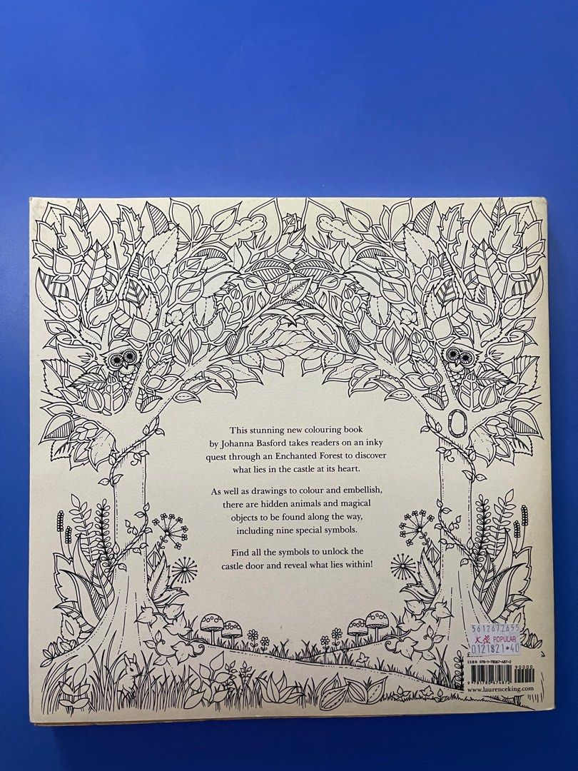 Enchanted Forest colouring book, Hobbies & Toys, Stationery & Craft
