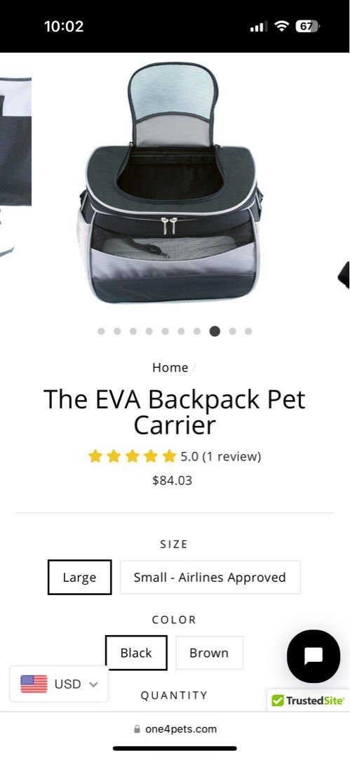 EVA Backpack per carrier Pet Supplies Homes Other Pet