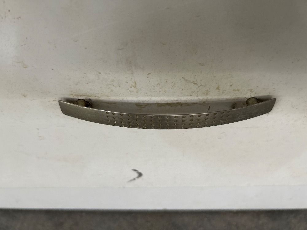 F20046161) Wooden Sliding 2-Door Wardrobe White Colour / Almari Pakaian Gelongsor Kayu 2 Pintu Warna Putih, Furniture & Home Living, Furniture, Shelves, Cabinets & Racks on Carousell