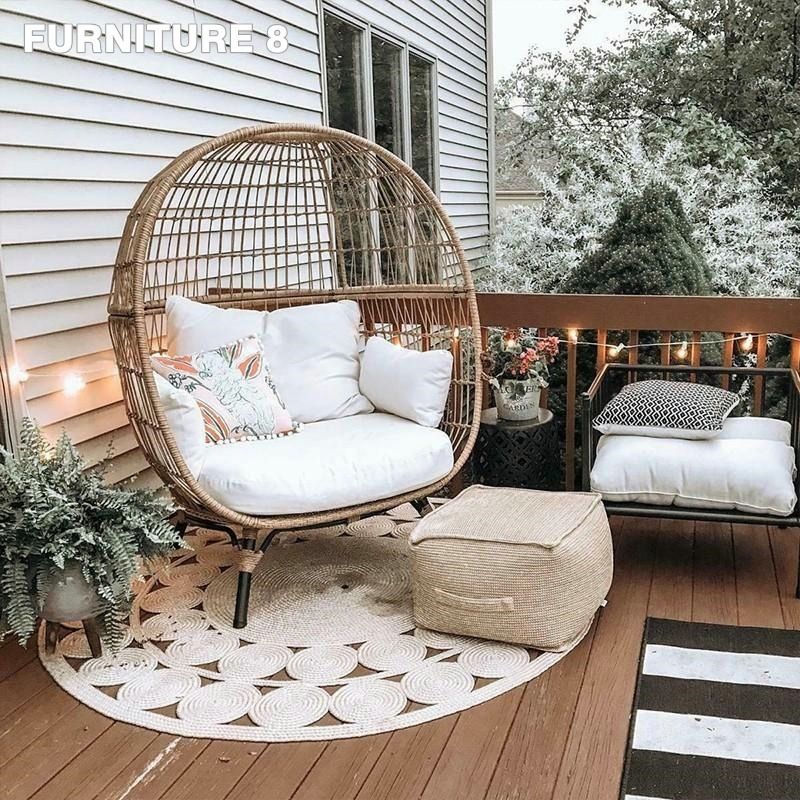 Egg outlet rattan chair
