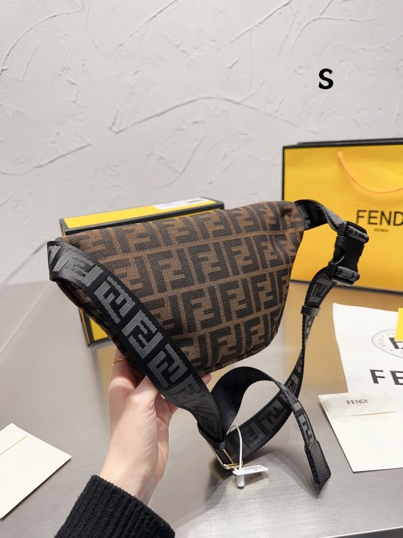 FENDI Super Tall Minimalist Fanny Pack Chest Bag
