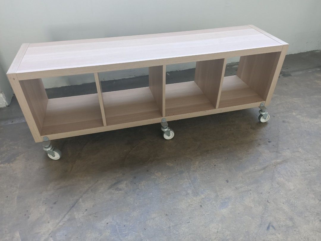 Kallax Shelf with Wheels, Furniture & Home Living, Furniture, Shelves