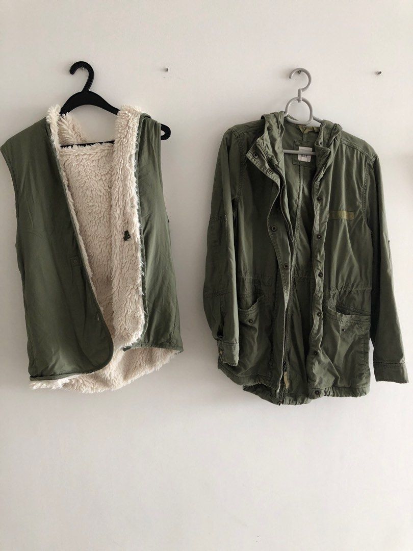 Gap online green parka