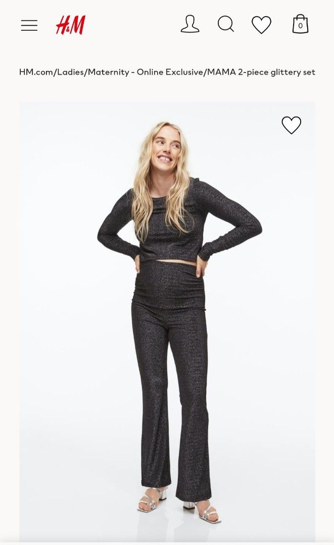 H&m deals glitter pants