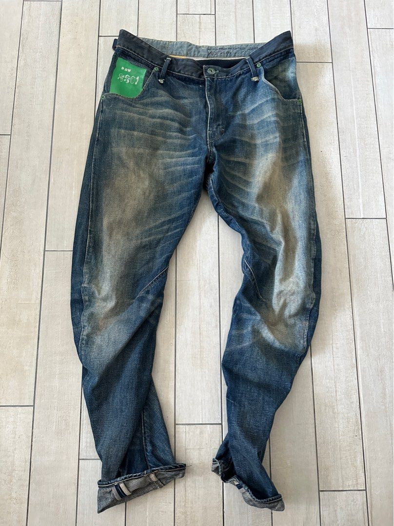 Women s G STAR RAW Arc 3D Loose Tapered Jeans Dark Blue 47 OFF