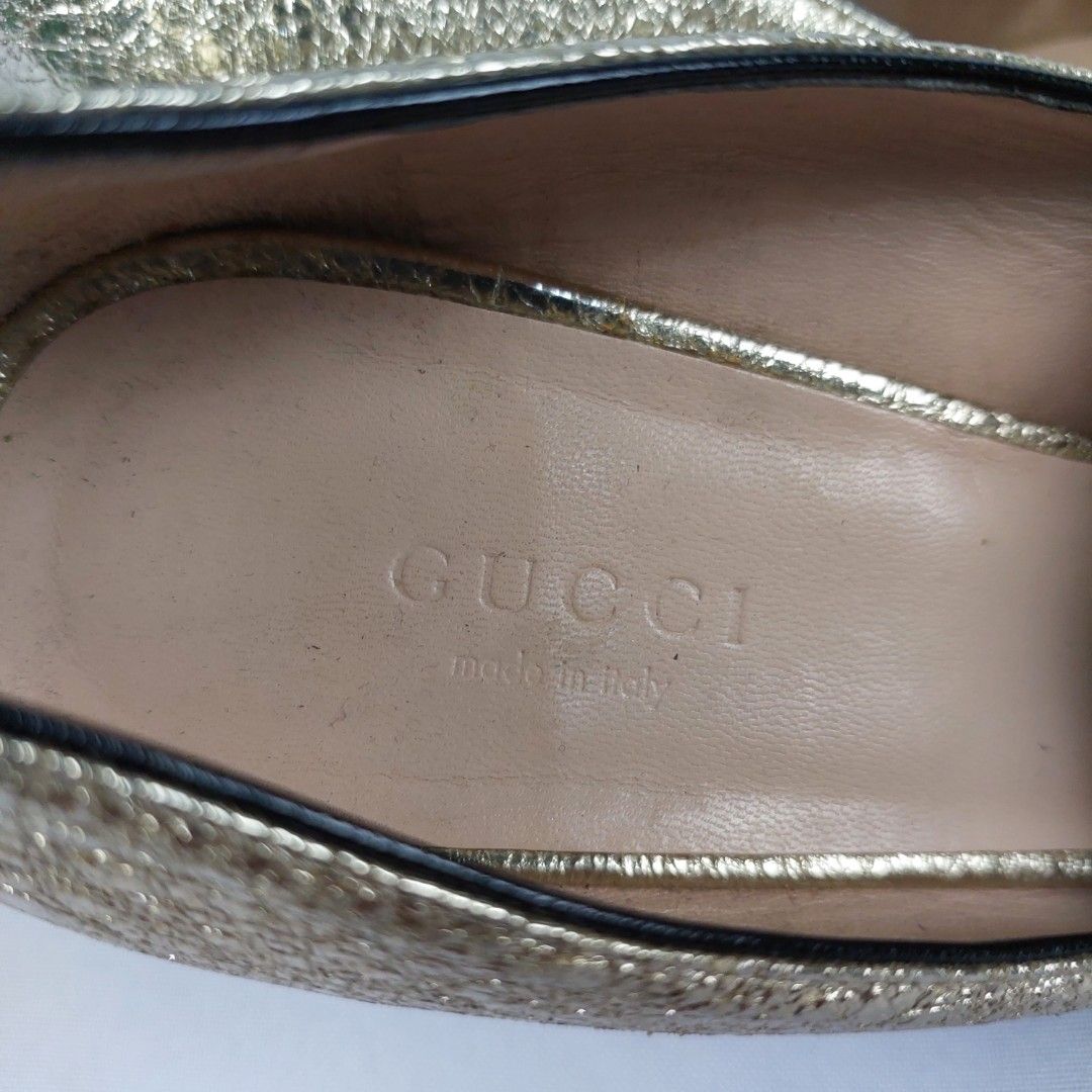 Gucci Galassia Platino Marmont Pumps, Luxury, Sneakers & Footwear