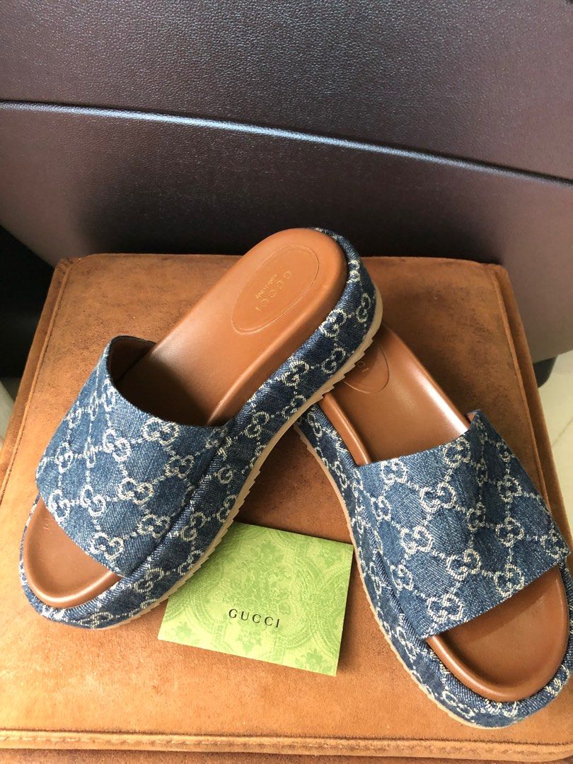 Gucci platform discount slide sandals